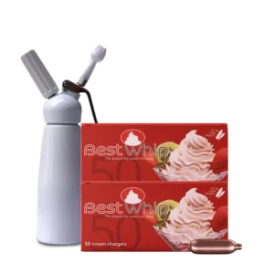 BestWhip 100 Cream Chargers & 0.5L Cream Whipper