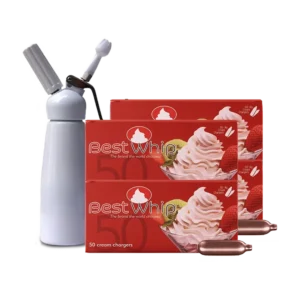 BestWhip 200 Cream Chargers & 0.5L Cream Whipper